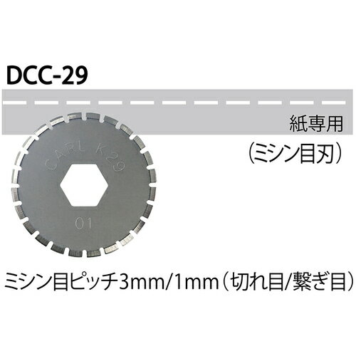 カール ディスクカッター替刃(ミシン目刃) (1個) 品番：DCC-29 3