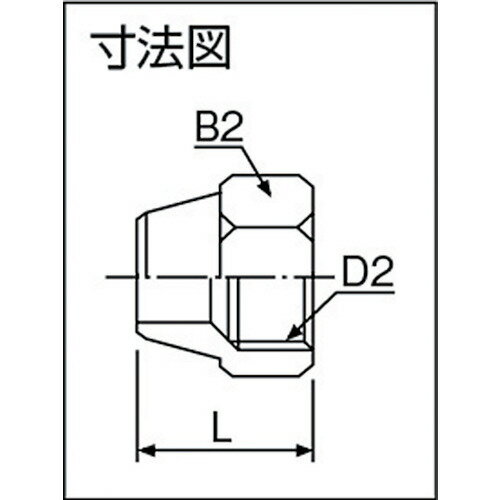 ASOH(アソー) フレアーナット Φ6 (1個) 品番：FN-1006