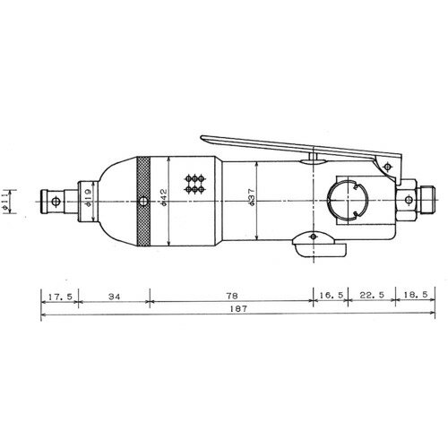 ベッセル(VESSEL) 衝撃式 エアードライバーGTPLR (1台) 品番：GT-PLR 3