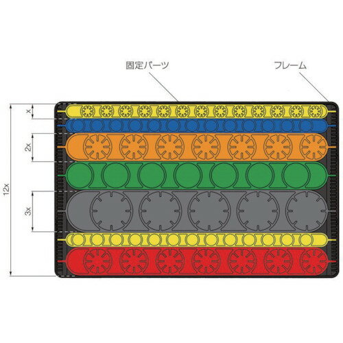 rose 固定インサートパーツ 緑 有効径17mm システムボード用 (1個) 品番：SB405-17 2