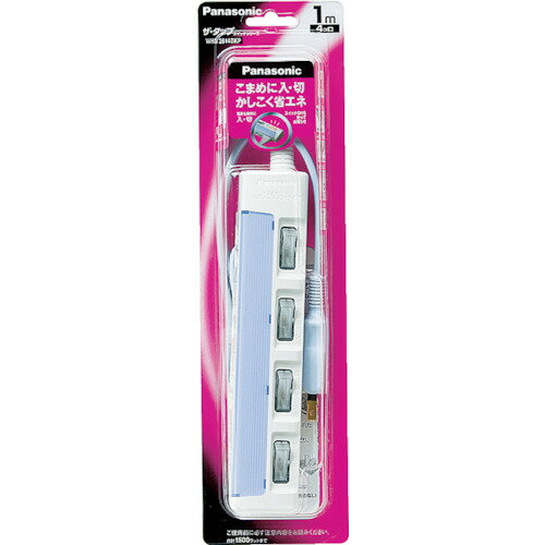 Panasonic パナソニック ザ・タップスイッチe 3コ口 1.5m (1個) 品番：WHS26235WP