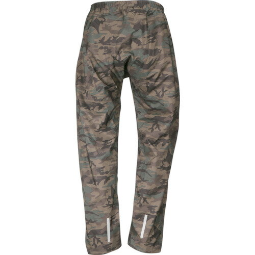 カジメイク 雨具 合羽 カッパ レインスーツ ストレッチシールドパンツ グリーンカモ M (1本) 品番：7571-56-M