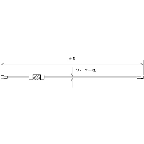 水本 キーワイヤーホルダー ワイヤー径1.5mm全長110mm ゴールド (1個入り) (1袋) 品番：B-2981