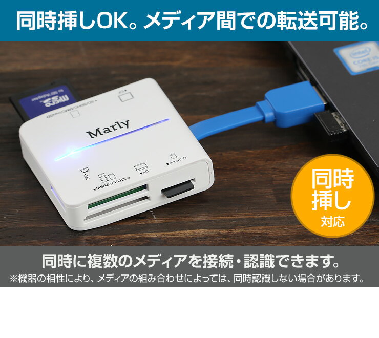 【送料無料】 マルチカードリーダー ライター USB3.0 SDカード【SDHC、SDXC】 microSD コンパクトフラッシュ メモリースティック対応 UHS-I UHS-1 / UDMA対応