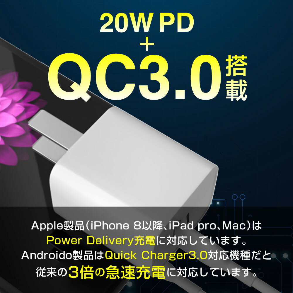 ACアダプター『QC3.0急速アダプター』xd...の紹介画像2