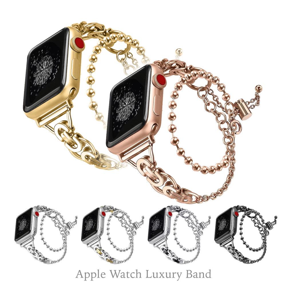 アップルウォッチバンド AppleWatchバンドラグジュアリー ステンレス製 6色 applewatch ベルト アップルウォッチ ベ…