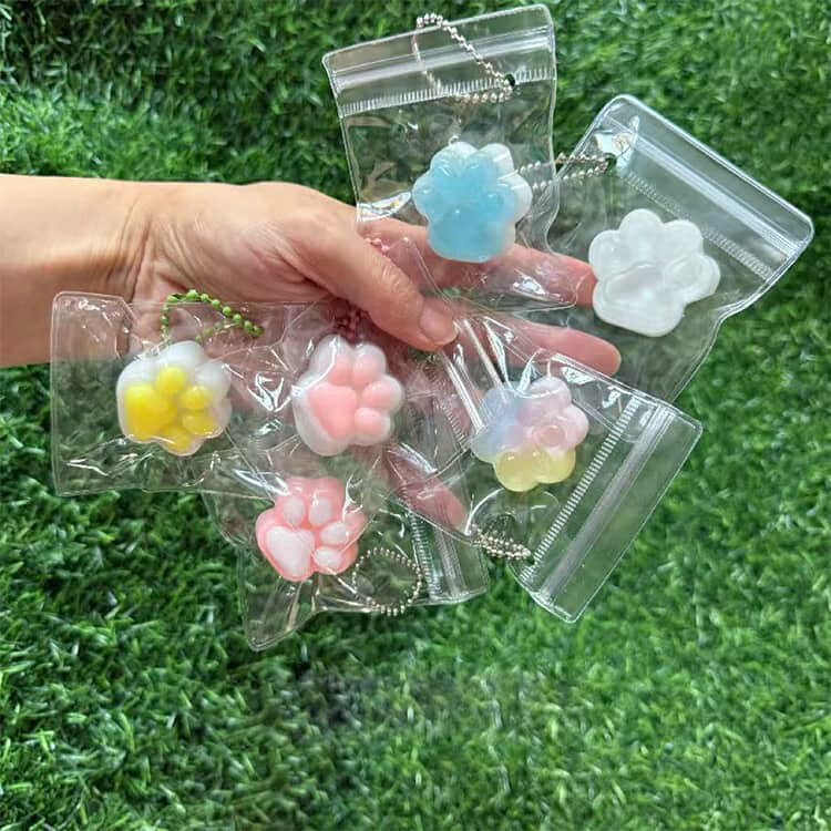 スクイーズ 20点セット 水感スクイーズ めろ もちもち 肉球 低反発 おもちゃ 20点...