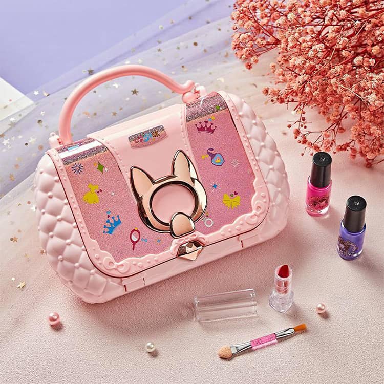3SET-STOREのキッズコスメセット コスメセット 水溶性化粧品 子供用 ままごと ごっこ遊び メイクセット 化粧品おもちゃ キッズ 化粧品おもちゃセット メイクアップセット クリスマス お誕生日プレゼント 安全 無毒 洗える｜アングル3