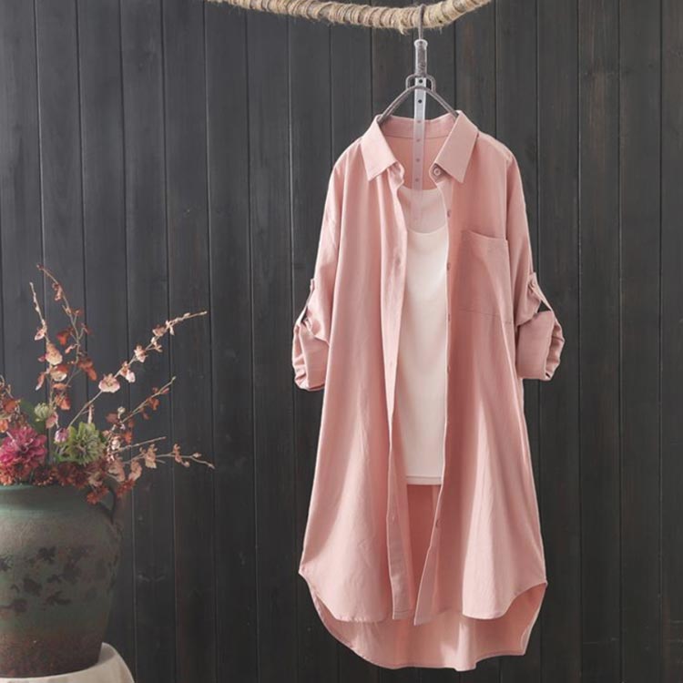 レディース 体型カバー ロングシャツ シャツ 無地 秋服 オーバーサイズ チュニック丈 送料無料 ゆったり 長袖 シャツワンピース 春服 ロングシャツ シャツワンピ 袖ロールアップ シンプル 大きめ 大きいサイズ 羽織り 20代 30代 40代 50代 シンプル