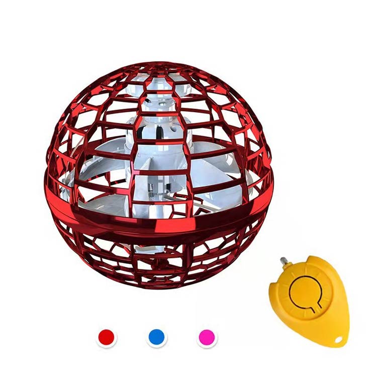 3SET-STOREのフライング ジャイロ 飛行 スピナー ブーメラン ドローン UFOおもちゃ 光る ミニドローンおもちゃ ボール ボール ASMR USB充電 子ども 遊び 浮遊 ロータリー LEDライト 飛行ボールトイ 回転式 ブルー レッド パープル 送料無料｜アングル3