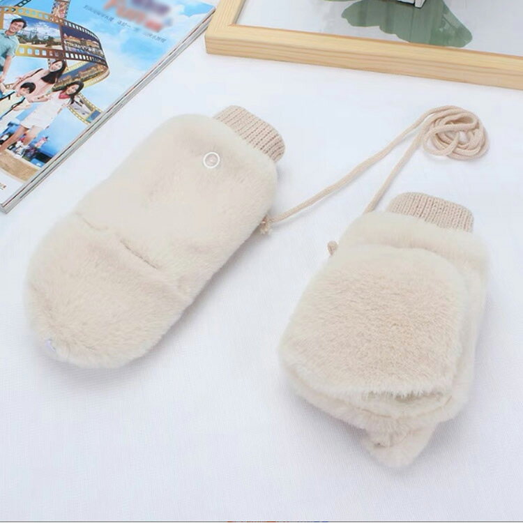 手袋 もこもこ ミトン手袋 2way 裏起毛 レディース 指なし 柔らかい 秋冬 暖かい ミトン 指切り スマホ対応 起毛 ファー 女の子 厚手 無地 シンプル あったか 防寒 保温 アウトドア