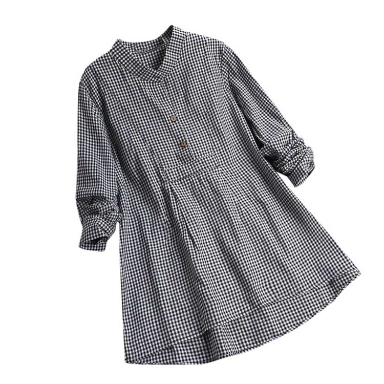 プルオーバー トップス 長袖 着痩せ 7分袖 ブラウス ロングシャツ キレイめ シャツブラウス シャツワンピース レディース チュニックシャツ シャツブラウス 大きいサイズ 体型カバー チュニック ゆったり シャツ 大人可愛い 女性 通勤 OL