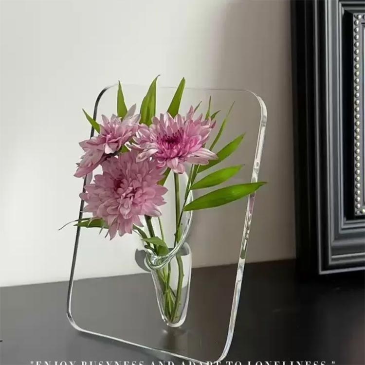 アクリル 割れない 水栽培花瓶 生け花 上品 透明 フラワーベース 北欧風 おしゃれ ...