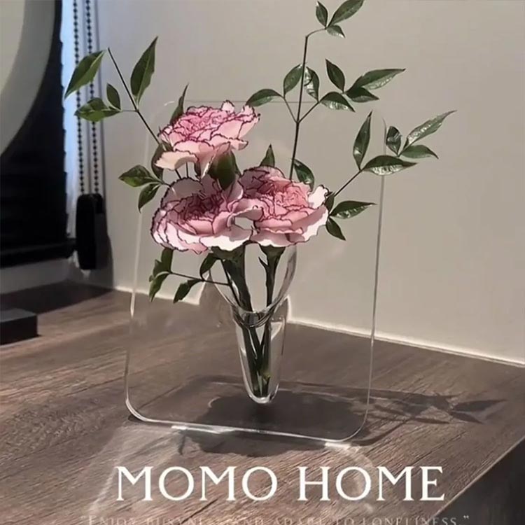 アクリル 割れない 水栽培花瓶 生け花 上品 透明 フラワーベース 北欧風 おしゃれ ...