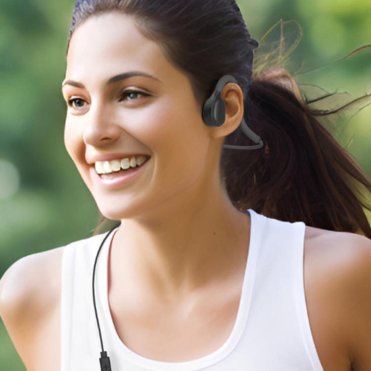 骨伝導 イヤホン 有線 骨伝導ヘッドセット マイク付き 耳を塞がない 骨伝導イヤホン 骨伝導ヘッドフォン ハンズフリー クリア音質 ネックバンド式 安全 快適 運動 サイクリング ジョギング 登山 ランニング 防汗 スポーツイヤホン ヘッドホン 防滴 自転車