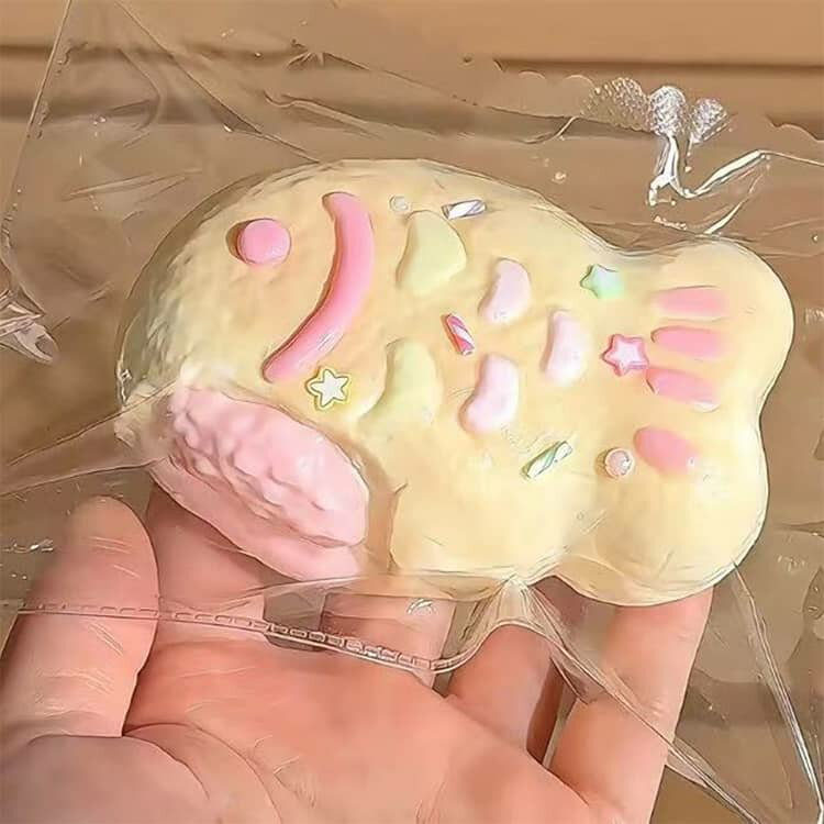 もちもち 水感スクイーズ プリン たい焼き 伸縮スティッキー スクイーズ 鯛焼き ぷ...
