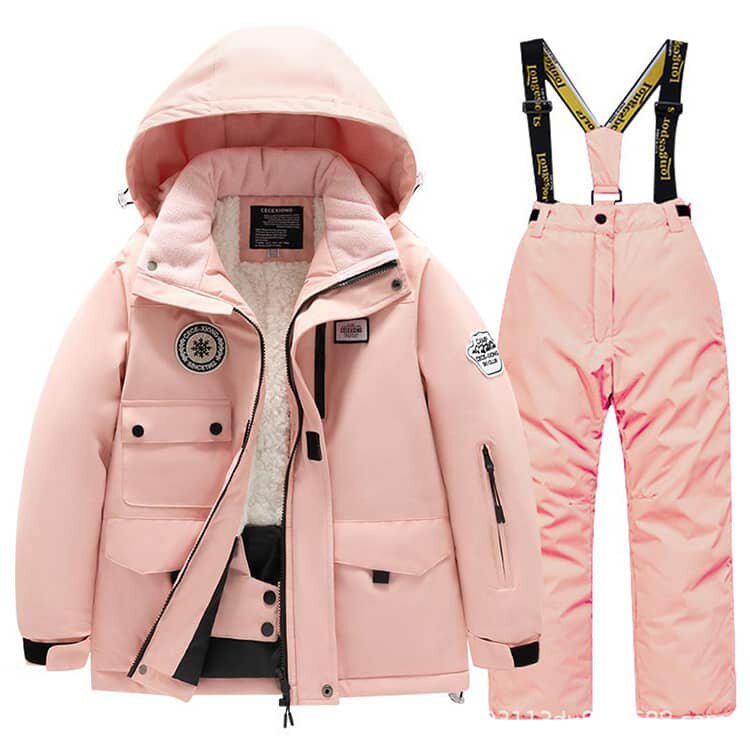 超暖かい 超暖かい 2点セット 子供用スキーウェア キッズスキーウェア 雪服 スノーウェア 子供 パンツ 上下セット ジャケット 防水 男の子 女の子 スノウエア スノーボードウェア 可愛い 子ども 雪遊び ボードウェア スノボウェア ジュニア スノボ 3