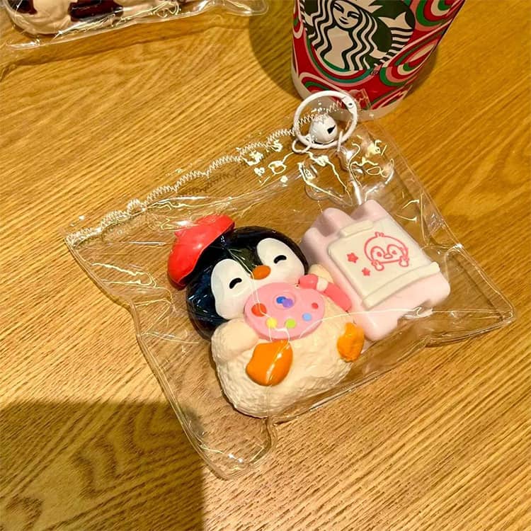 スクイーズ 握る ペンギン ペンギン 動物 おもちゃ ストレス解消 水感スクイーズ ぬいぐるみ かわいい 低反発 スクイーズ おしゃれ ぷにぷに もっちもち Y2K 握って遊ぶ 粘土 泥感 Y2K 収納バッグ付き 子供 大人 誕生日 3set-10011378 3SET-STORE サンプル画像2