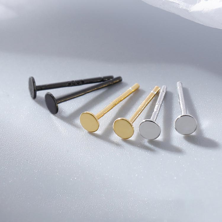 3SET-STOREの1.5mm/3mm 超極小 ピアス シルバー925 極小 ミニ 軟骨ピアス 仕事用 シンプル 小さめ Silver925 金属アレルギー 送料無料 2個セット 両耳 ボディピアス スタッドピアス シルバーピアス｜アングル2