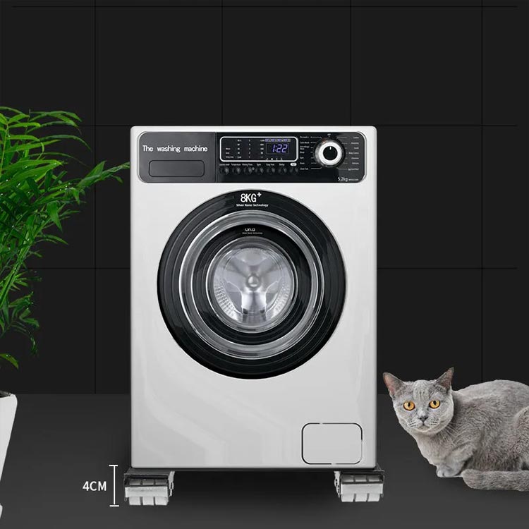 【360度回転】 冷蔵庫 置き台 洗濯機 台 360度回転 キャスター 移動 洗濯機スライド台 伸縮式 かさ上げ台 2個セット 調節可能 長さ調節 耐荷重300KG 滑り止めマット ランドリーラック 家具 移動 ドラム式洗濯機対応 引越し