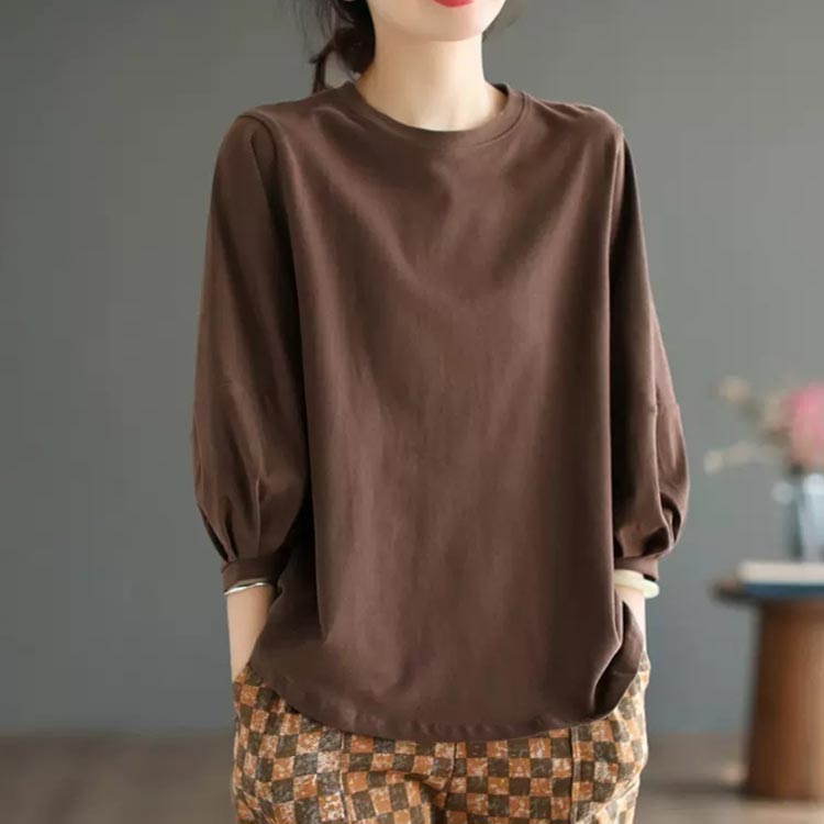 プルオーバー 7分袖 レディース カットソー ...の紹介画像2