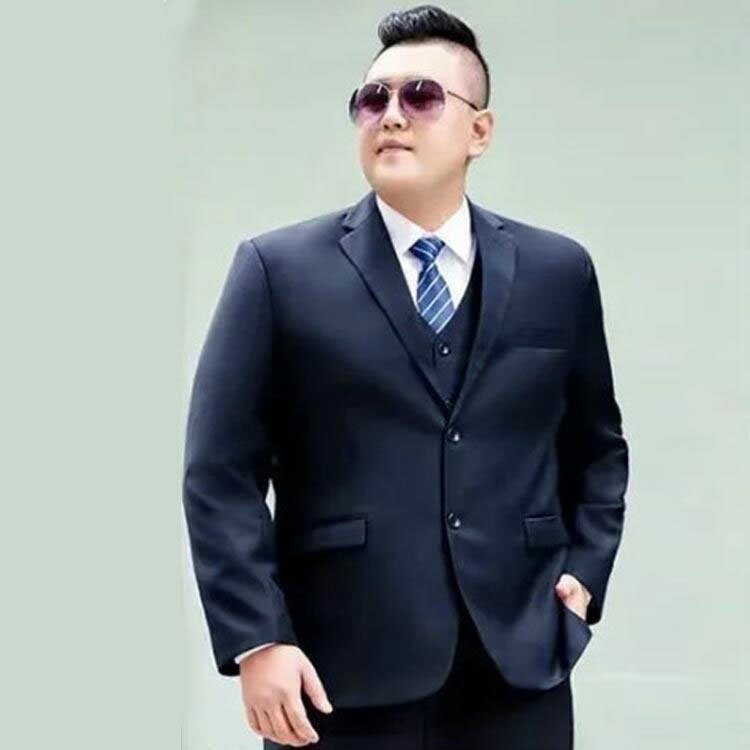 M～9XL！大きいサイズ セットアップ メンズ スーツ フォーマル スーツ ビッグサイズ テーラードジャケット パンツ 2点セット 洗える ウォッシャブル メンズスーツ ビジネス スーツ 上下セット 冠婚葬祭 結婚式 黒 紺 オールシーズン ブラック ネイビー