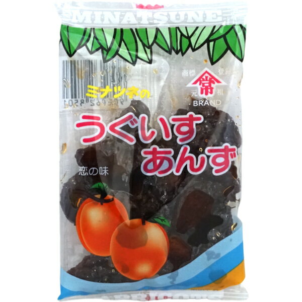 85円 ミナツネ うぐいすあんず [1箱 12袋入]【駄菓子 お菓子 杏子 港常 鶯 まとめ買い 箱買い ポイント消化】の商品画像