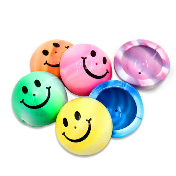 60円 45mmパッチンカップ スマイル [1箱 48個入]【おもちゃ 45ミリ ゴム製 半球体 縁日 玩具 まとめ買い 景品 イベント】の商品画像