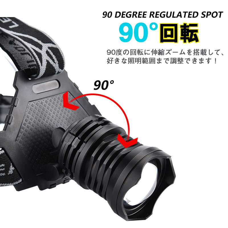LEDヘッドライト 充電式 ヘッドライト 釣り 作業 史上超強ルーメン 最高輝度 充電式 残量表示 伸縮ズーム 5段階の点灯モード USB輸出 登山 夜釣り アウトドア作業 SOS リチウム充電池3個入り 02021最新仕様通販格安セール情報 楽天 通販