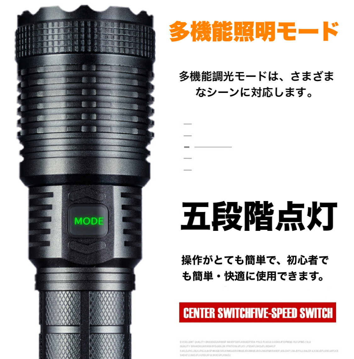 在庫セール 進化版 懐中電灯 LED懐中電灯 ハンディライト 充電式 超強力 ズーム 多モード 小型 軍用 作業灯 充電池付き　乾電池使用可 停電 防水 防災対策 最新仕様！LEDライト ズーム機能 フラッシュライト 爆光 強力 防災グッズ 強力 防水 コンパクト PSE認証済み 3ushop-10000291 三友ショップ サンプル画像3