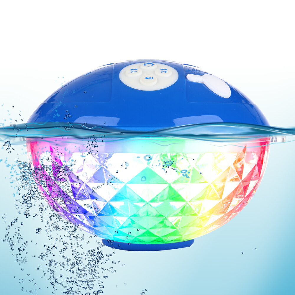 防水フローティング　BLUETOOTHスピーカー 　ワイヤレス　バスライトプールライト防水浴槽ライト LED子供用おもちゃ池スイミングプールバスルーム子供用スパスパ浴槽水中ライト IPX7防水 バスライト