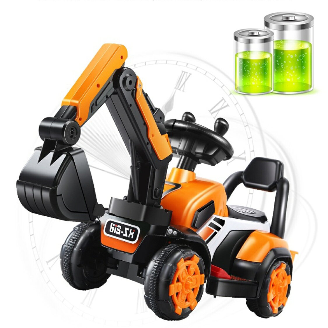 値頃 ショベルカー おもちゃ のりもの 砂場 ごっこ 遊び クレーン ハンドル操作 乗用玩具 足蹴り 軽量 乗用マイクロショベル Tix Life