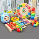 おもちゃ 知育玩具 木製 赤ちゃん玩具 色認識 だるま ハンマー ペンギン時計 琴 虫 塔 出産祝い 1歳 2歳 3歳 男女誕生日 プレゼント 楽器 おもちゃ ...