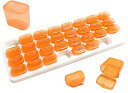 ピルケース 1か月 管理 保管 飲み忘れ防止 カレンダー 携帯用 小分け用 選べるカラー SW1898オレンジ