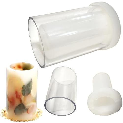 ボタニカル キャンドル ランタン モールド 中空タイプ ソフト シリコン ポリカ製 SW2223円柱Lサイズ(1個)のサムネイル