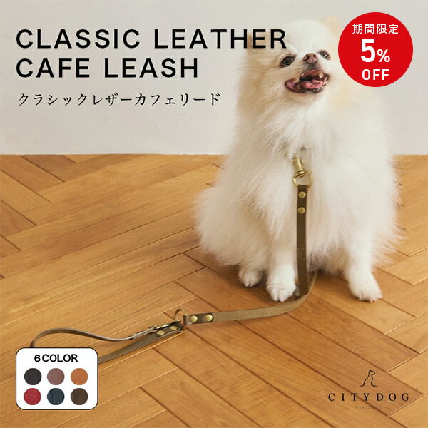 【クーポン利用で5%OFF】 犬 リード おしゃれ ｜ 本革 革 伸縮 首輪 お洒落 かわいい ハー