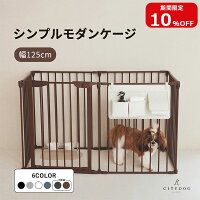 ★期間限定ポイント5倍★ 犬 ゲージ おしゃれ ｜ ケージ サークル ペットサークル 犬用ゲージ ペット ペットゲージ フェンスケージ 室内サークル 中型犬 小型犬 多頭飼い シンプル アイアン 簡単 組み立て 折りたたみ ｜【 citydog / シティドッグ 】 シンプルモダンケージ