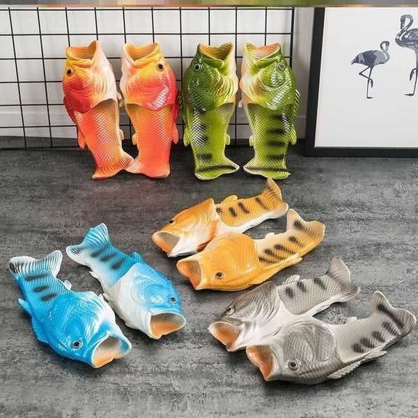 新生活 フィッシュサンダル さかな 魚の形 スリッパ 男女兼用 軽量 通気性 面白い…