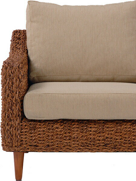 ソファー 本体のみ ソファ 3人掛け 3人がけ リゾート ソファ 3人用 ソファチェア 肘付き 脚付き 椅子 いす イス バリ ホテル アバカ ナチュラル アジアンテイスト 天然素材 カバー別売り バリ風 高級インテリア 高級感 ブラウン RL-1430NA-3C