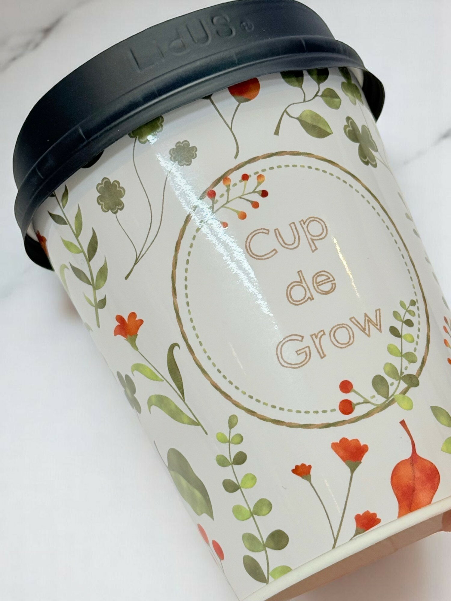 カップでグロー　Cup de gro　　 ハーブ レモンバーム カモミール バジル イタリアンパセリ タイム 栽培キット