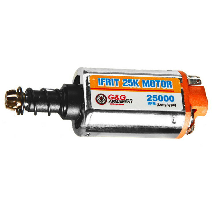 G G G-10-113 Ifrit 25K Motor-Long Axis orange (25000rpm) イフリート ロング モーター 電動ガン 海外製 リポ バッテリー カスタム カスタムパーツ 内部パーツ 駆動系 7.4v 11.1v