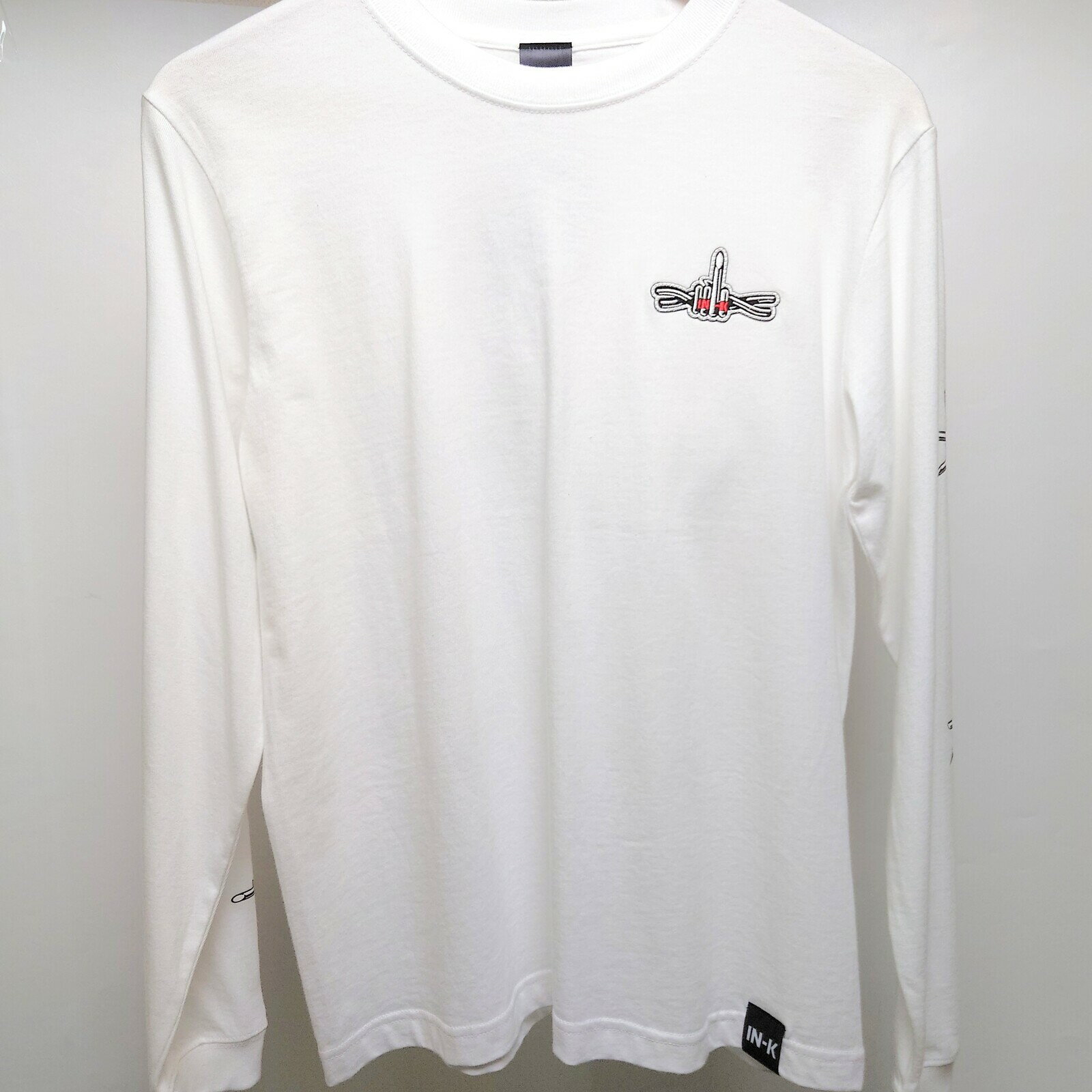 IN-K L/S Tee BARBED FXXK WH