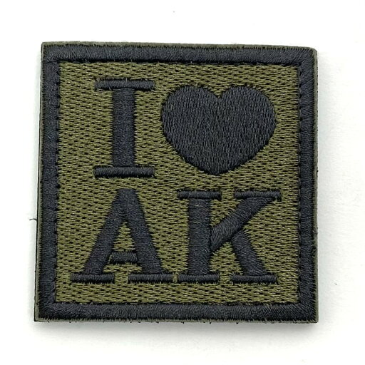 パッチ0080 AK 刺繍 6×6 パッチ0080 AK 刺繍 6×6