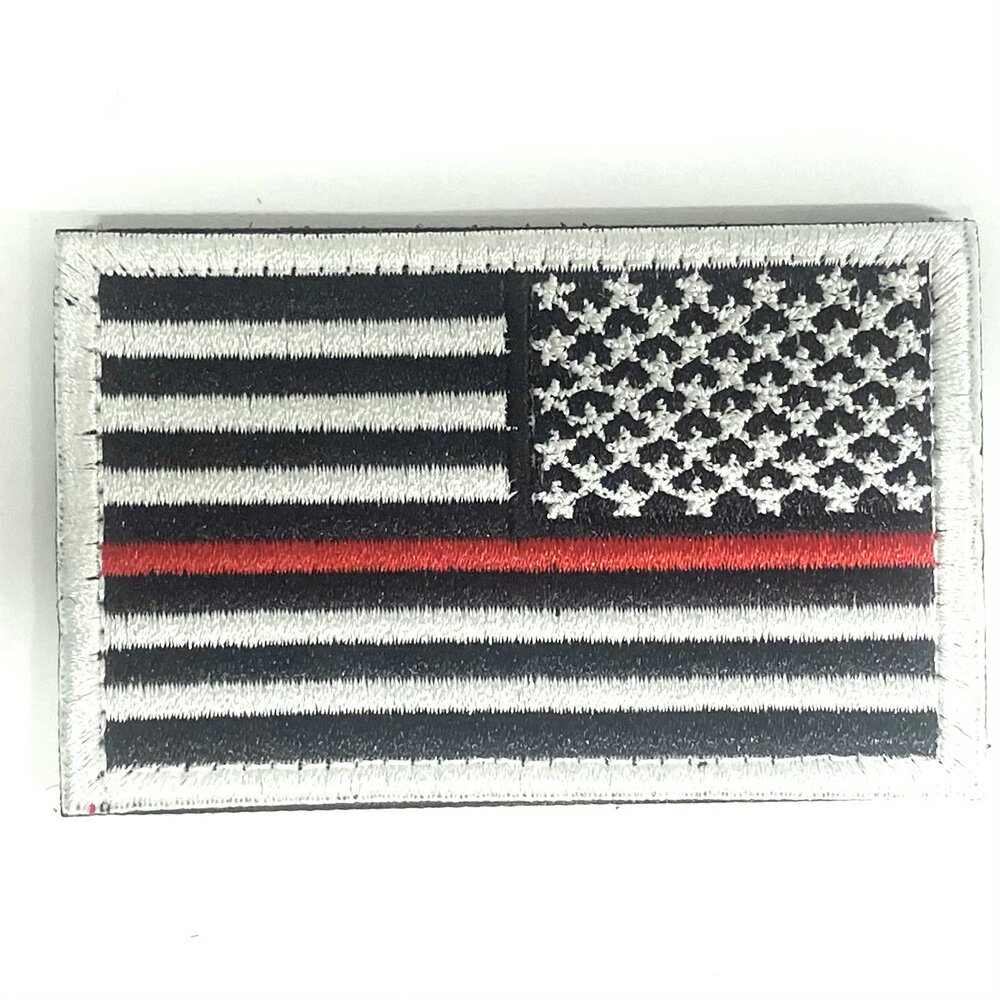 パッチ370 国旗シリーズ アメリカ 星条旗 レッドライン Left