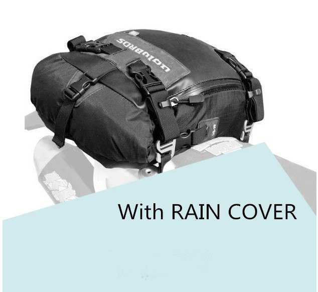 オートバイ バックシートバッグ+ レインカバー