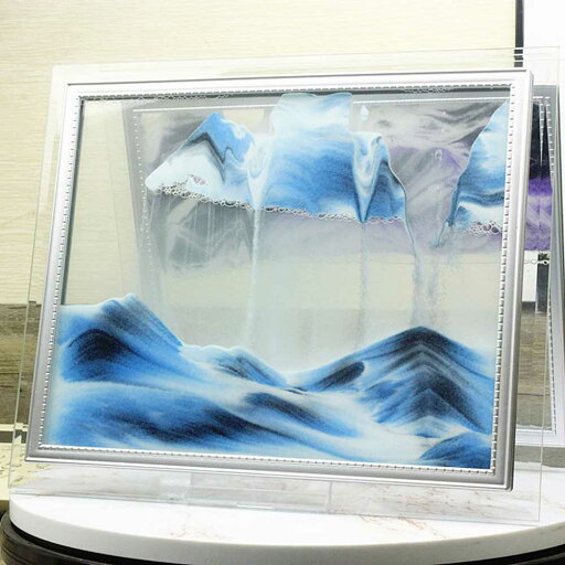 17×22 3D 砂時計 額縁 液体 ガラス 砂 移動 プレゼント ギフト 玄関 リビング オフィス インテリア オーナメント 幻想的 17×22 3D 砂時計 額縁 液体 ガラス 砂 移動 プレゼント ギフト 玄関 リビング オフィス インテリア オーナメント 幻想的