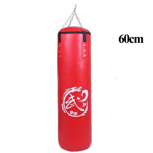 赤黒puレザートレーニングフィットネス総合格闘技ボクシングパンチングバッグ空のスポーツキックサンド..