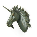40CM ビンテージ Unicorn Head Wall デコ アニマル Art Sculpture Deer Statue Wall Hanger Res(3)