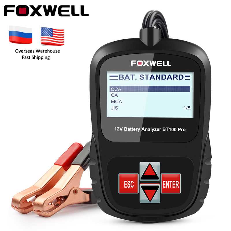 FOXWELL BT100 プロ 6V 12V 車バッテリー