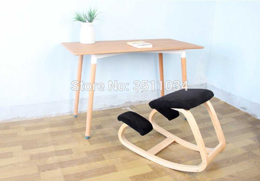 Original Ergonomic Kneeling Chair Stool Ergonomic Rocking Wooden Kneeling Computer Posture